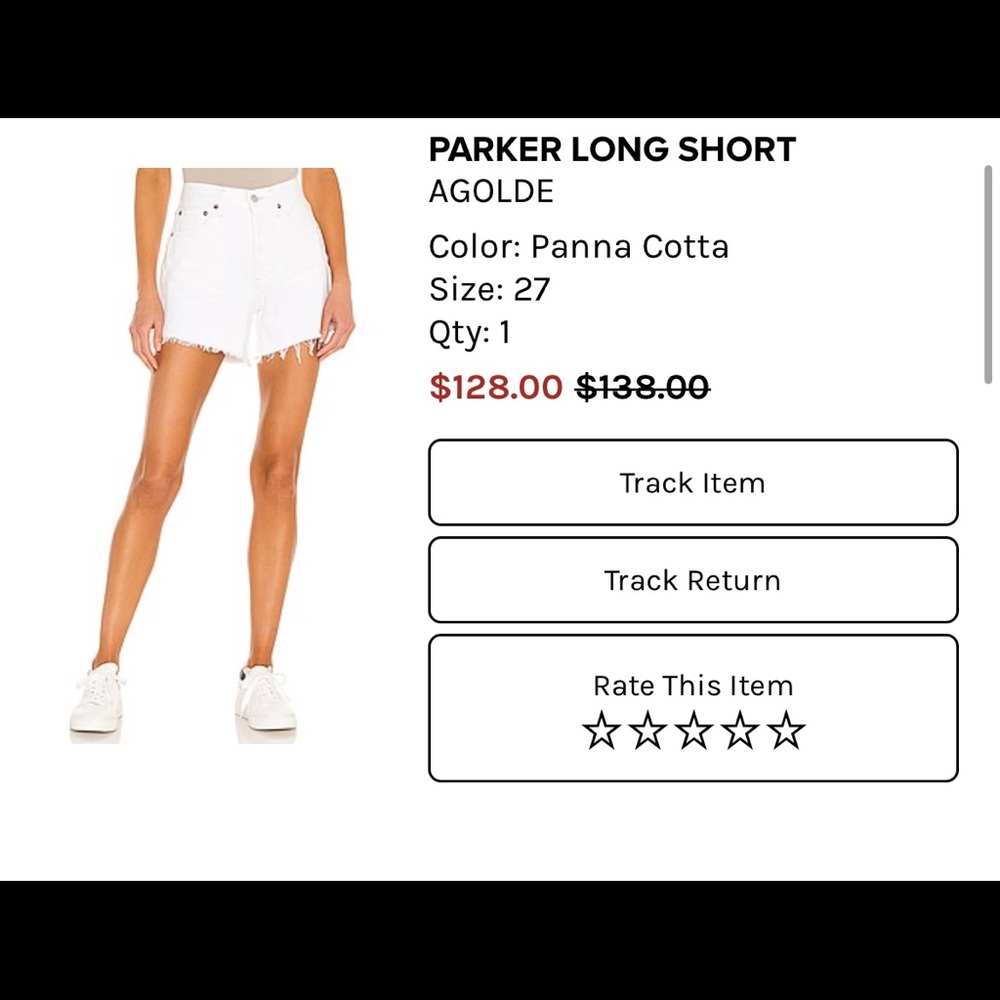 Agolde Jean shorts